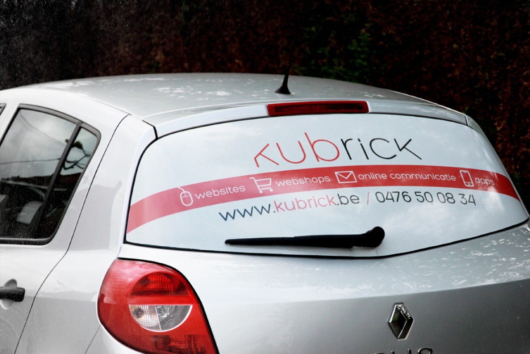 car sticker branding Kubrick